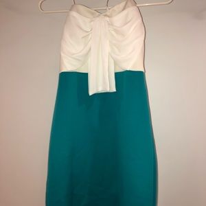 Strapless Dress Blue/White